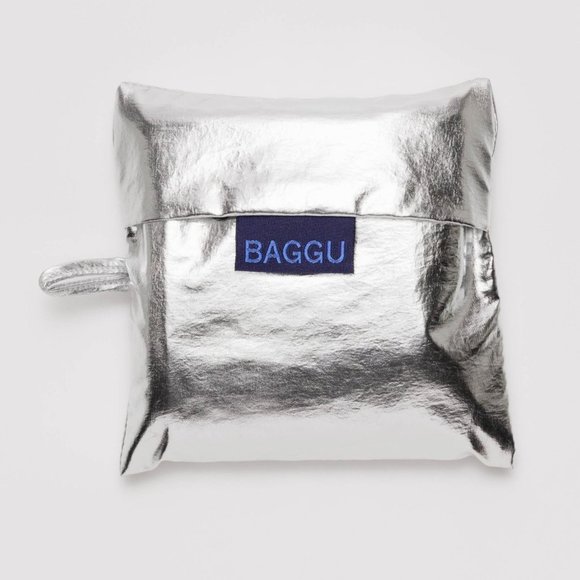 NWT Standard Baggu - Metallic Silver - Picture 2 of 7